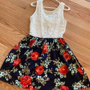 Floral lace dress